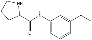 N-(3-ethylphenyl)pyrrolidine-2-carboxamide Struktur