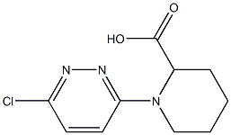 1-(6-chloropyridazin-3-yl)piperidine-2-carboxylic acid Struktur