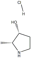 (2R,3R)-2-methylpyrrolidin-3-ol hydrochloride Struktur