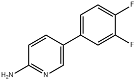 2-AMINO-5-(3,4-DIFLUOROPHENYL)PYRIDINE Struktur