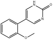 2-Hydroxy-5-(2-methoxylphenyl)pyrimidine Struktur