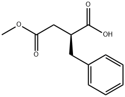 Butanedioic acid, 2-(phenylmethyl)-, 4-methyl ester, (2S)- Struktur