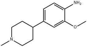 2-Methoxy-4-(1-methyl-4-piperidinyl)aniline Struktur