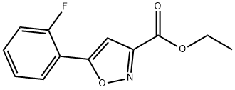 5-(2-Fluorophenyl)-isoxazole-3-carboxylic acid ethyl ester, 97% Struktur