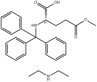 N-Alpha-Trityl-L-Glutamic Acid Gamma-Methyl Ester Diethylammonium Salt Struktur