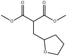 2-[(Tetrahydro-2-furanyl)methyl]-propanedioic acid, 1,3-dimethyl ester Struktur