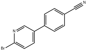 2-Bromo-5-(4-cyanophenyl)pyridine Struktur