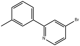 4-Bromo-2-(3-tolyl)pyridine Struktur