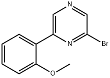 2-Bromo-6-(2-methoxyphenyl)pyrazine Struktur