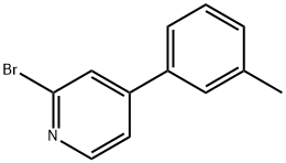 2-Bromo-4-(3-tolyl)pyridine Struktur