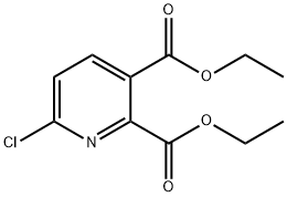 2,3-Pyridinedicarboxylic acid, 6-chloro-, 2,3-diethyl ester Struktur