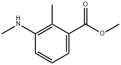 methyl 2-methyl-3-(methylamino)benzoate Struktur