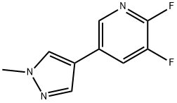 2,3-difluoro-5-(1-methyl-1H-pyrazol-4-yl)pyridine Struktur