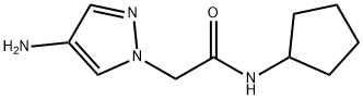 2-(4-amino-1H-pyrazol-1-yl)-N-cyclopentylacetamide Struktur