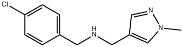 [(4-chlorophenyl)methyl][(1-methyl-1H-pyrazol-4-yl)methyl]amine Struktur