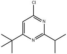 4-tert-butyl-6-chloro-2-(propan-2-yl)pyrimidine Struktur