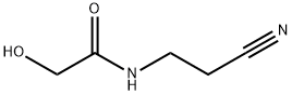 N-(2-cyanoethyl)-2-hydroxyacetamide Struktur