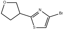 4-Bromo-2-(tetrahydrofuran-3-yl)thiazole Struktur