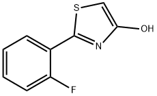 2-(2-Fluorophenyl)-4-hydroxythiazole Struktur