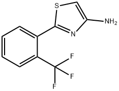 4-Amino-2-(2-trifluoromethylphenyl)thiazole Struktur