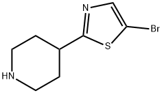 4-(5-bromo-1,3-thiazol-2-yl)piperidine Struktur