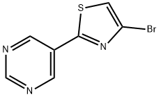 4-Bromo-2-(5-pyrimidyl)thiazole Struktur