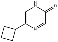 2-Hydroxy-5-(cyclobutyl)pyrazine Struktur