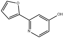 4-Hydroxy-2-(2-furyl)pyridine Struktur