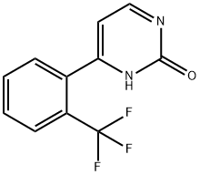 2-Hydroxy-4-(2-trifluoromethylphenyl)pyrimidine Struktur