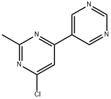 4-Chloro-2-methyl-6-(5-pyrimidyl)pyrimidine Struktur