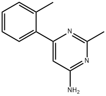 4-Amino-2-methyl-6-(2-tolyl)pyrimidine Struktur