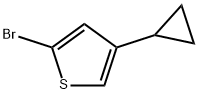 2-Bromo-4-(cyclopropyl)thiophene Struktur