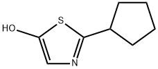 2-(Cyclopentyl)-5-hydroxythiazole Struktur