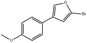 2-Bromo-4-(4-methoxyphenyl)furan Struktur