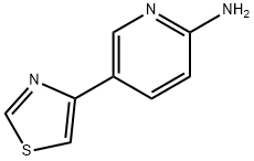 2-AMINO-5-(THIAZOL-4-YL)PYRIDINE Struktur