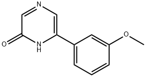 2-Hydroxy-6-(3-methoxyphenyl)pyrazine Struktur