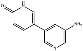 2-Hydroxy-5-(3-amino-5-pyridyl)pyridine Struktur