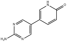 2-Hydroxy-5-(2-amino-5-pyrimidyl)pyridine Struktur