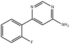 4-Amino-6-(2-fluorophenyl)pyrimidine Struktur