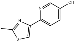 3-Hydroxy-6-(2-methylthiazol-4-yl)pyridine Struktur