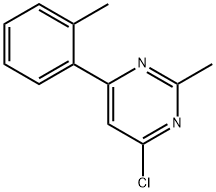 4-Chloro-2-methyl-6-(2-tolyl)pyrimidine Struktur