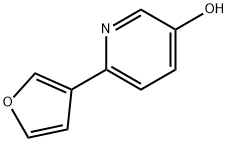 3-Hydroxy-6-(3-furyl)pyridine Struktur