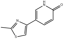 2-Hydroxy-5-(2-methylthiazol-4-yl)pyridine Struktur