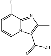 8-fluoro-2-methylimidazo[1,2-a]pyridine-3-carboxylic acid Struktur