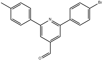 2-(4-bromophenyl)-6-p-tolylpyridine-4-carbaldehyde Struktur