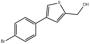 (4-(4-bromophenyl)thiophen-2-yl)methanol Struktur