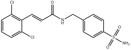 N-[4-(aminosulfonyl)benzyl]-3-(2,6-dichlorophenyl)acrylamide Struktur