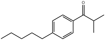 2-METHYL-1-(4-PENTYLPHENYL)PROPAN-1-ONE Struktur