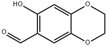 7-hydroxy-2,3-dihydrobenzo[b][1,4]dioxine-6-carbaldehyde Struktur