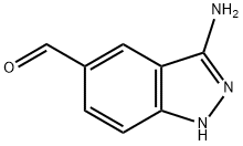 3-amino-1H-indazole-5-carbaldehyde Struktur